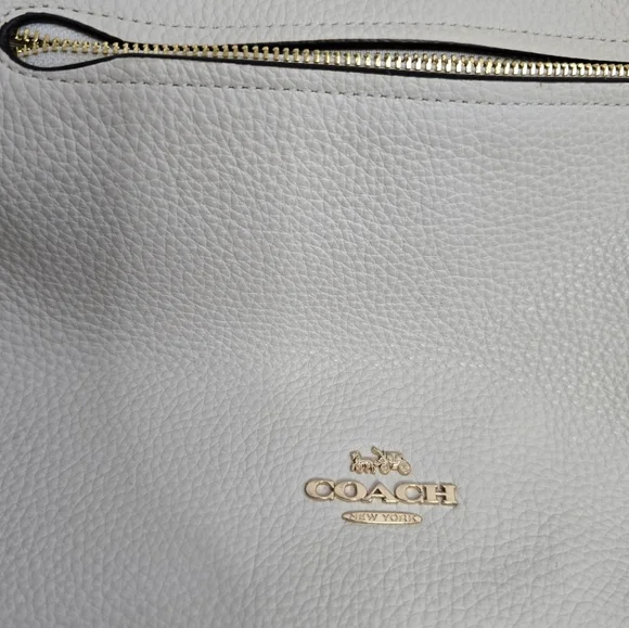 Coach Women's Cream and Tan Leather Bag - Picture 5 of 15